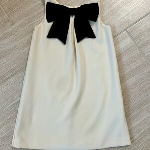 Zara Girls Cream Dress with Black Bow New Without Tags - Size 10